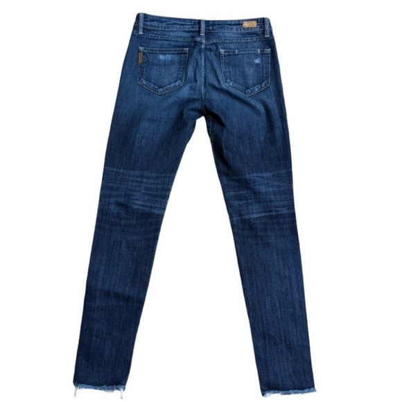 PAIGE Skyline skinny jeans blue stretch women’s sz 29 distressed - Picture 2 of 8